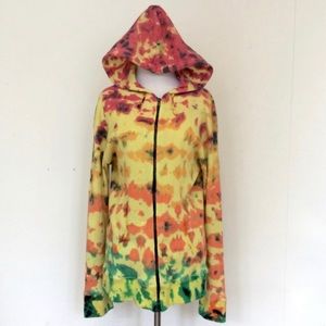 Rat & Boa Tie Dye Zip Up Hoodie